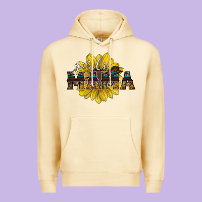 Girls Mama Sunflower Premium Hoodie Designed By Racoondesign