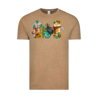 Vintage Coffee western coffee cups with sunflower and gemstone bbs Vintage Tee - BundleAndBundleShop
