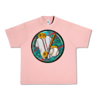 Salmon baseball with sunflower round earrings Urban Heavy Tee - BundleAndBundleShop