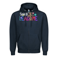 Navy spirit lead me Zipper Hoodie - JahusDesignShop