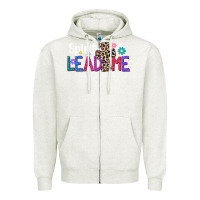 Oatmeal Heather spirit lead me Zipper Hoodie - JahusDesignShop