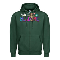 Sports Green spirit lead me Zipper Hoodie - JahusDesignShop