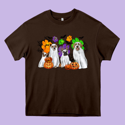 Ghost Dogs Heavy Core Tee Designed By Cowgirlartshop