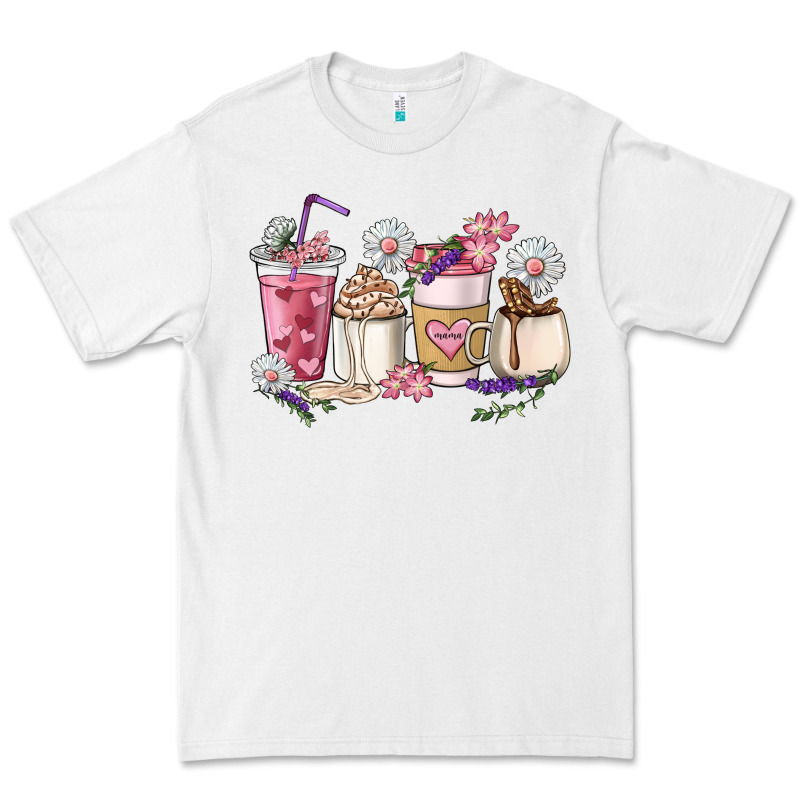 Mama Coffee Cup Mother's Day Premium Tee by HowdyJamesFarm | Teevron