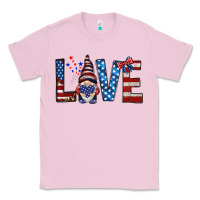 Bubblegum Pink 4th Of July love gnome Classic Tee - HowdyJamesFarm