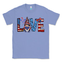 Colony Blue 4th Of July love gnome Classic Tee - HowdyJamesFarm