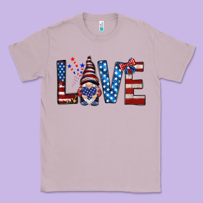 4th Of July Love Gnome Classic Tee Designed By Howdyjamesfarm