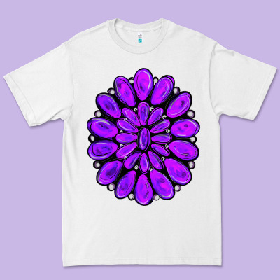 Purple Gemstone Jewelny Premium Tee Designed By Ranaportraitstore