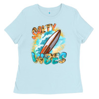 Baby Blue Salty vibes Ladies Tee - FaDigitalArtStudio