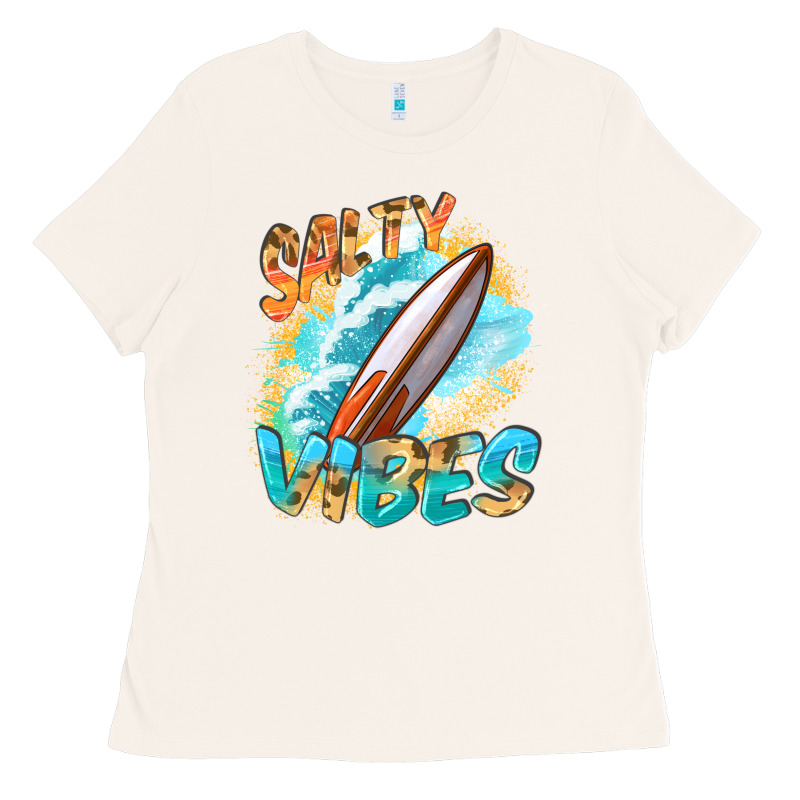 Salty Vibes Ladies Tee by FaDigitalArtStudio | Teevron