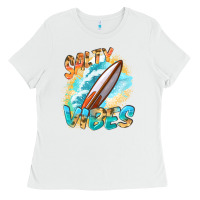 White Salty vibes Ladies Tee - FaDigitalArtStudio