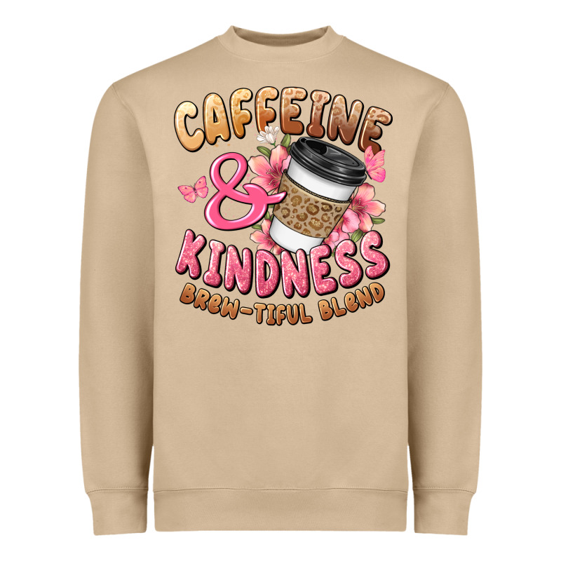 Caffeine And Kindness Brewtiful Blend Heavyweight Sweatshirt by JahusDesignShop | Teevron