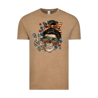 Vintage Coffee American Mother skull Mother's Day Vintage Tee - FaDigitalArtStudio