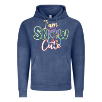 Vintage Denim l am snow cute Vintage Hoodie - CowhideDigitalArt