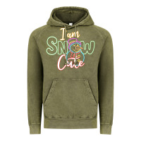 Vintage Olive l am snow cute Vintage Hoodie - CowhideDigitalArt