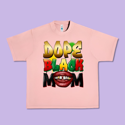 Dope Black Mom Urban Heavy Tee Designed By Fadigitalartstudio