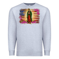 Heather Grey america our lady of guadalupe Premium Sweatshirt - JahusDesignShop