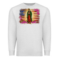 Oatmeal Heather america our lady of guadalupe Premium Sweatshirt - JahusDesignShop