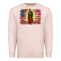 Pale Pink america our lady of guadalupe Premium Sweatshirt - JahusDesignShop