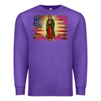 Purple america our lady of guadalupe Premium Sweatshirt - JahusDesignShop