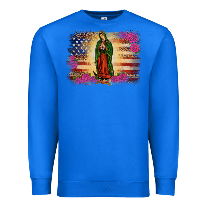 America Our Lady Of Guadalupe Premium Sweatshirt by JahusDesignShop | Teevron