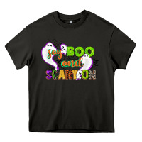 Asphalt say boo and scary on Heavy Core Tee - CowGirlArtShop