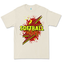 Bone Softball vibes lightning bolt Premium Tee - HowdyJamesFarm