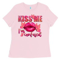 Kiss Me I'm So Confused Valentine's Day Ladies Tee | Teevron