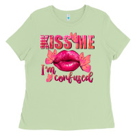 Matcha Kiss me i'm so confused Valentine's Day Ladies Tee - FaDigitalArtStudio