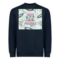 Navy faith does not make things easy Heavyweight Sweatshirt - JahusDesignShop