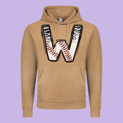 Baseball Alphabet Vintage Hoodie Designed By Cowhidedigitalart