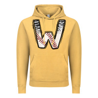Vintage Mustard Baseball Alphabet Vintage Hoodie - CowhideDigitalArt
