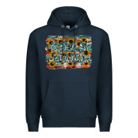 Navy girls mama Premium Hoodie - RacoonDesign