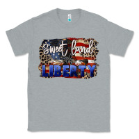 Heather Grey Sweet land of liberty 4th of july Classic Tee - CowGirlArtShop