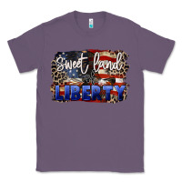 Lavender Sweet land of liberty 4th of july Classic Tee - CowGirlArtShop