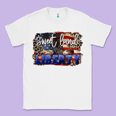 Sweet Land Of Liberty 4th Of July Classic Tee Designed By Cowgirlartshop