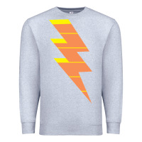 Heather Grey LIGHTNING BOLT Premium Sweatshirt - baoMotion