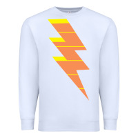 White LIGHTNING BOLT Premium Sweatshirt - baoMotion