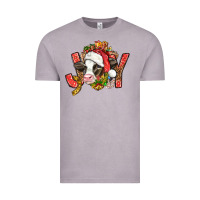 Vintage Zinc joy christmas with cow bbs Vintage Tee - BundleAndBundleShop
