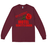 Burgundy rosebud  motel schtts creex Long Sleeve Tee - Bettercallsaul