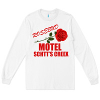 White rosebud  motel schtts creex Long Sleeve Tee - Bettercallsaul