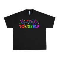 Black Western Dare To Be Yourself LGBTQ Urban Heavy Tee - BundleAndBundleShop