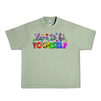 Oil Green Western Dare To Be Yourself LGBTQ Urban Heavy Tee - BundleAndBundleShop