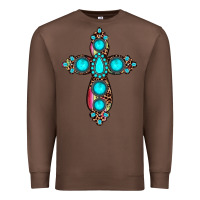 Chestnut gemstone cross Premium Sweatshirt - JahusDesignShop