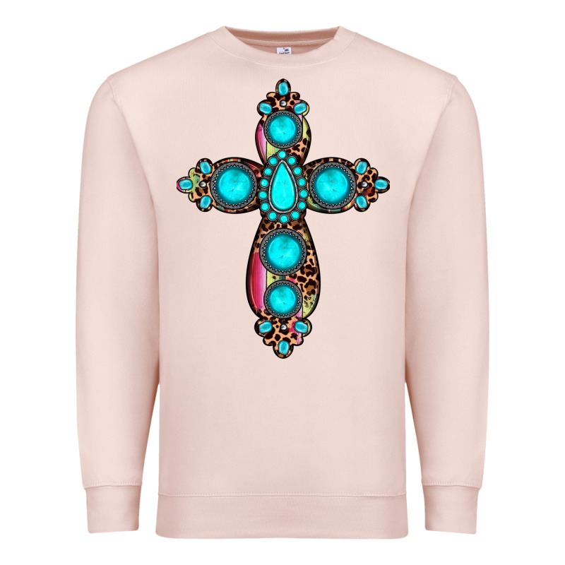 Gemstone Cross Premium Sweatshirt by JahusDesignShop | Teevron