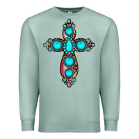 Seafoam gemstone cross Premium Sweatshirt - JahusDesignShop