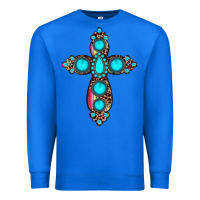 True Royal gemstone cross Premium Sweatshirt - JahusDesignShop