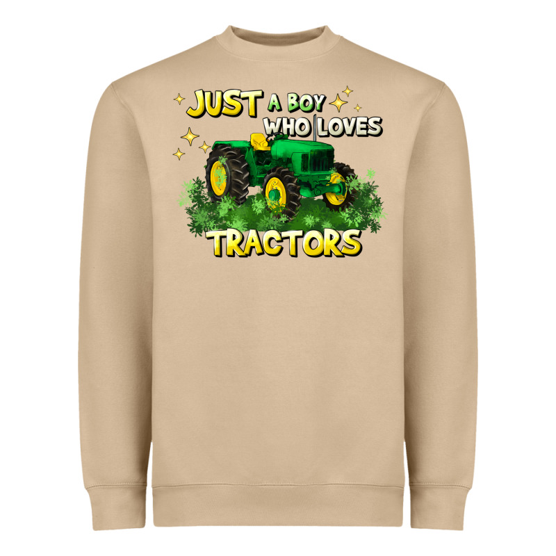 Just A Boy Who Loves Tractors Heavyweight Sweatshirt by JahusDesignShop | Teevron