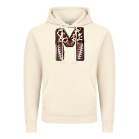 Vintage Artic name footballcow print letter m Vintage Hoodie - CowhideDigitalArt