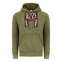 Vintage Olive name footballcow print letter m Vintage Hoodie - CowhideDigitalArt